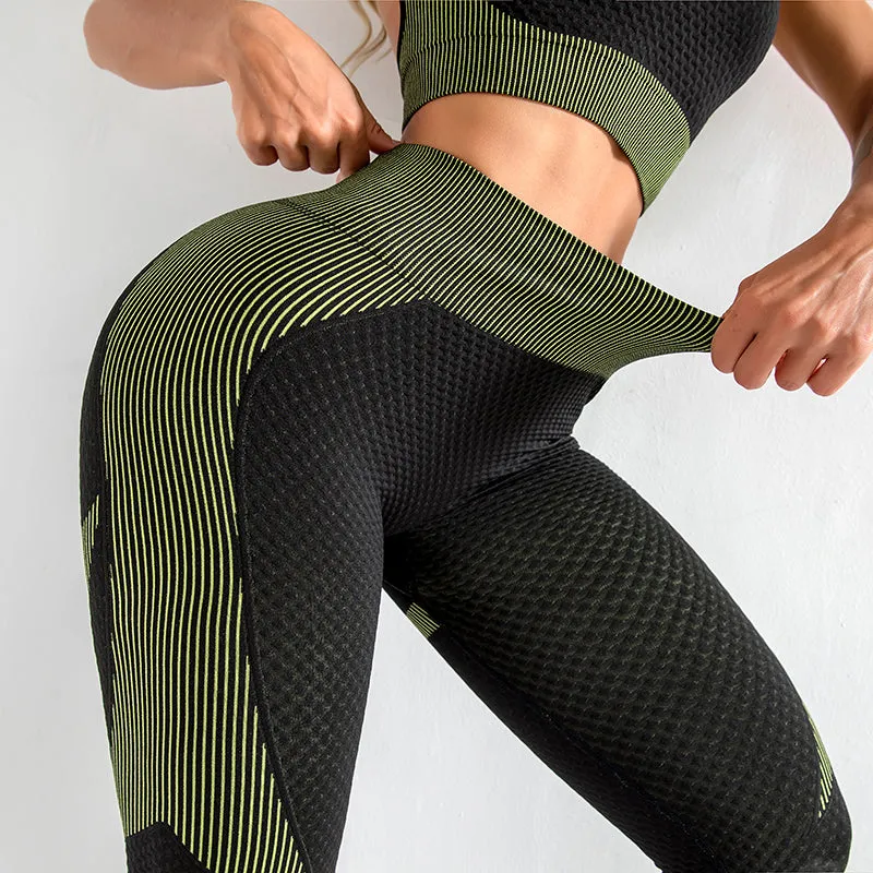 3 Piece Seamless Zipper Yoga Pant Sets