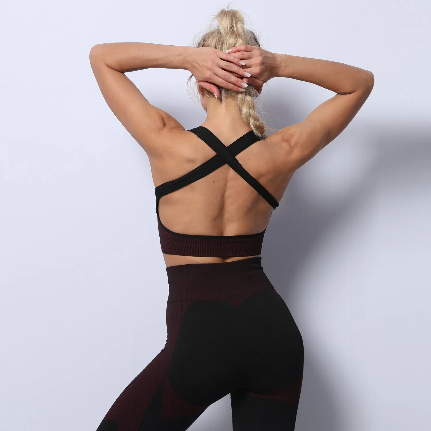 3 Piece Seamless Zipper Yoga Pant Sets