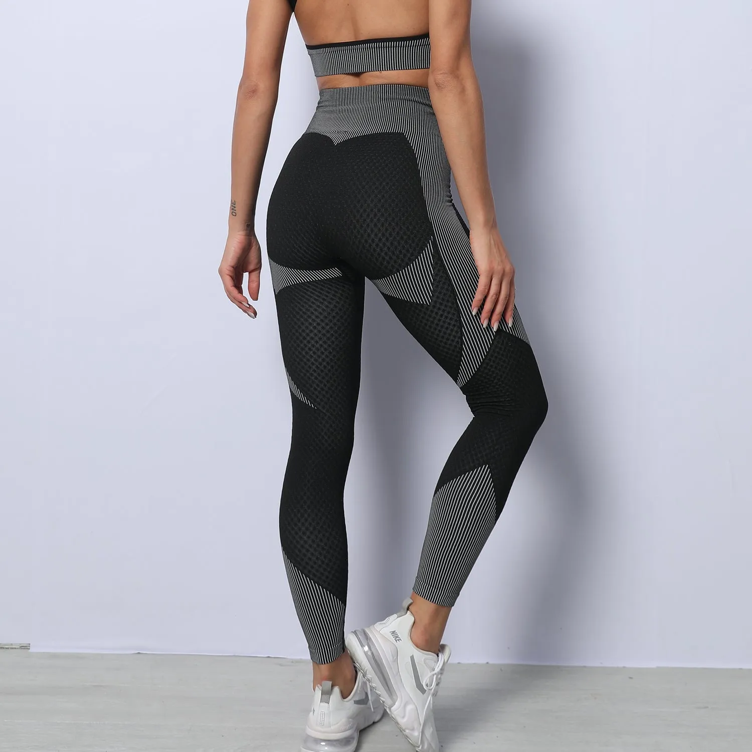 3 Piece Seamless Zipper Yoga Pant Sets