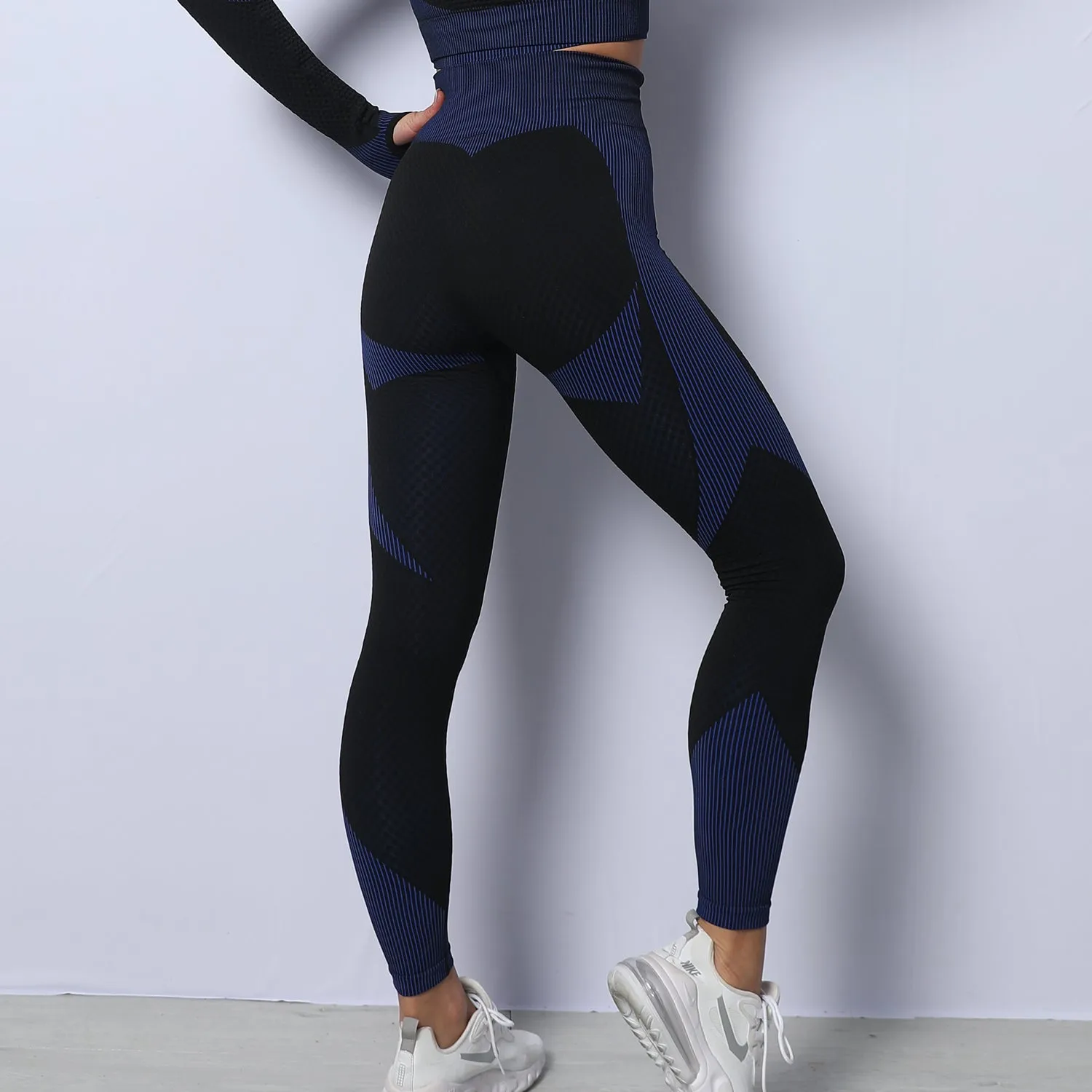 3 Piece Seamless Zipper Yoga Pant Sets