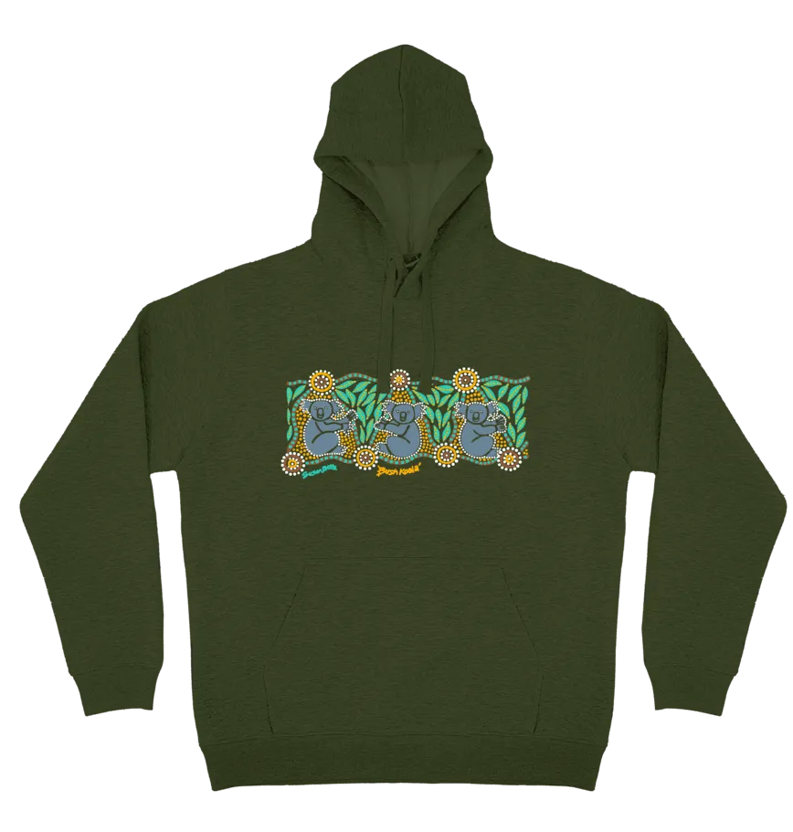 Adults Cozy Hoodie - Bush Koala By Susan Betts