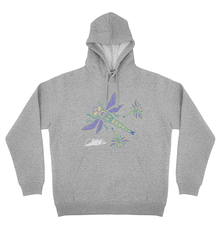 Adults Cozy Hoodie - Dragonfly By Craig Everett