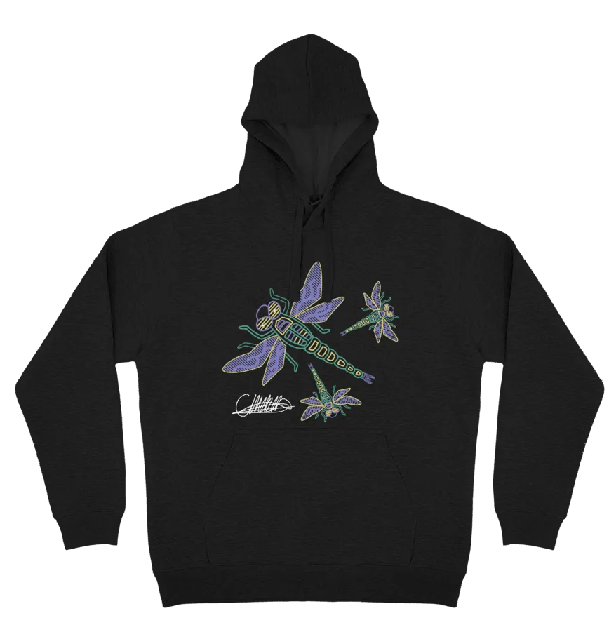 Adults Cozy Hoodie - Dragonfly By Craig Everett