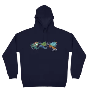 Adults Cozy Hoodie - Turtles by Alisha Pawley