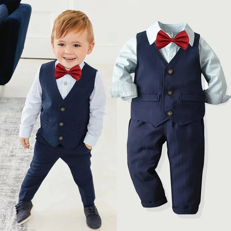 Baby Boy Formal Blue Banquet Gentleman Sets