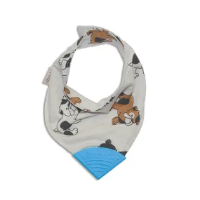 Bamboo Chewable Bib (Cozy Bulldog Print)