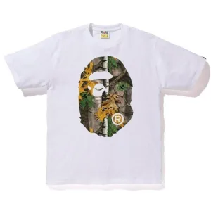 BAPE FOREST CAMO TEE WHITE