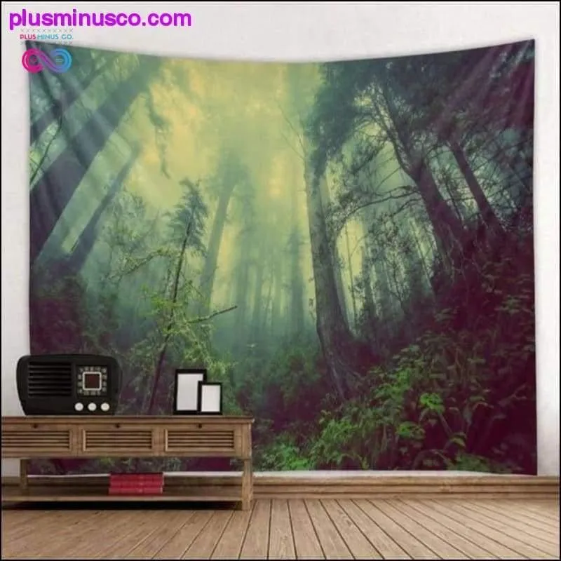 Beautiful Natural Forest Printed Large Wall Tapestry Cheap