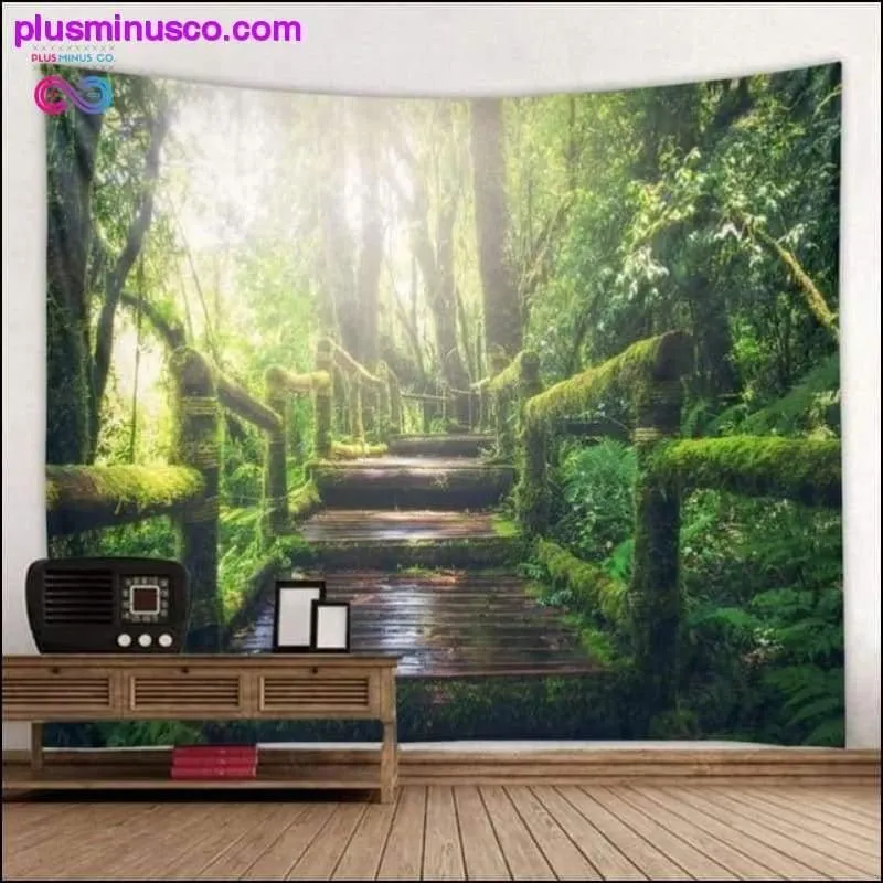 Beautiful Natural Forest Printed Large Wall Tapestry Cheap