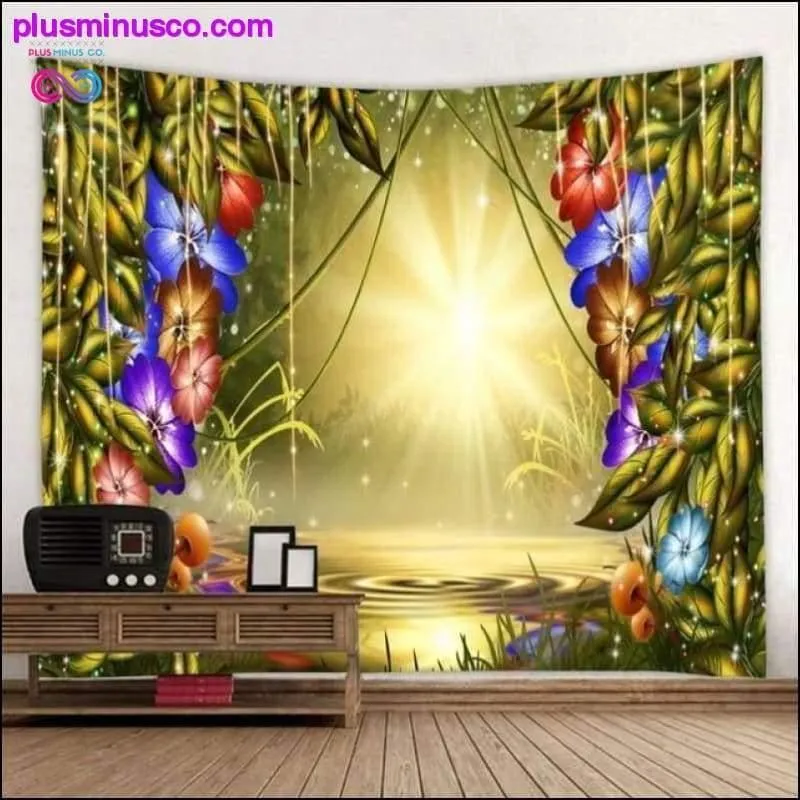 Beautiful Natural Forest Printed Large Wall Tapestry Cheap