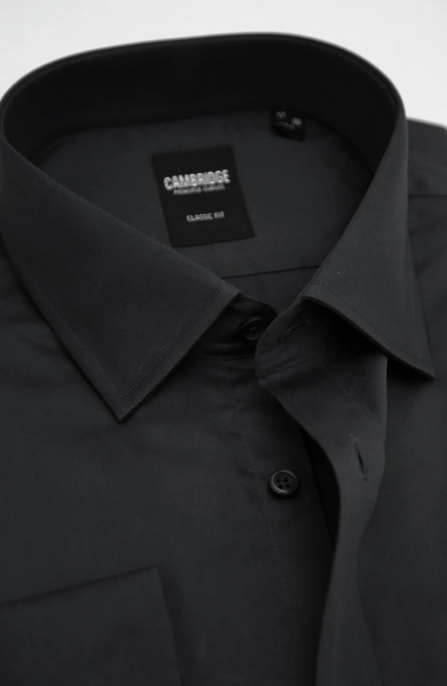 Black Plain Formal Shirt