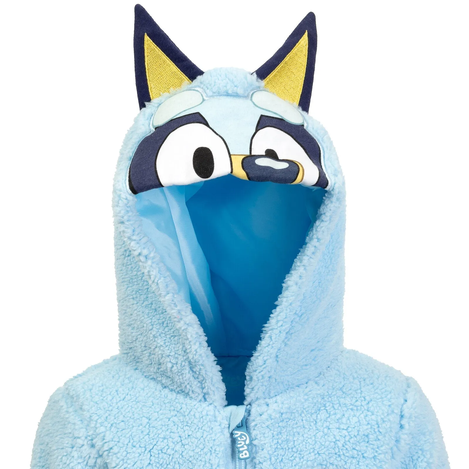 Bluey Cozy Sherpa Zip Up Cosplay Hoodie