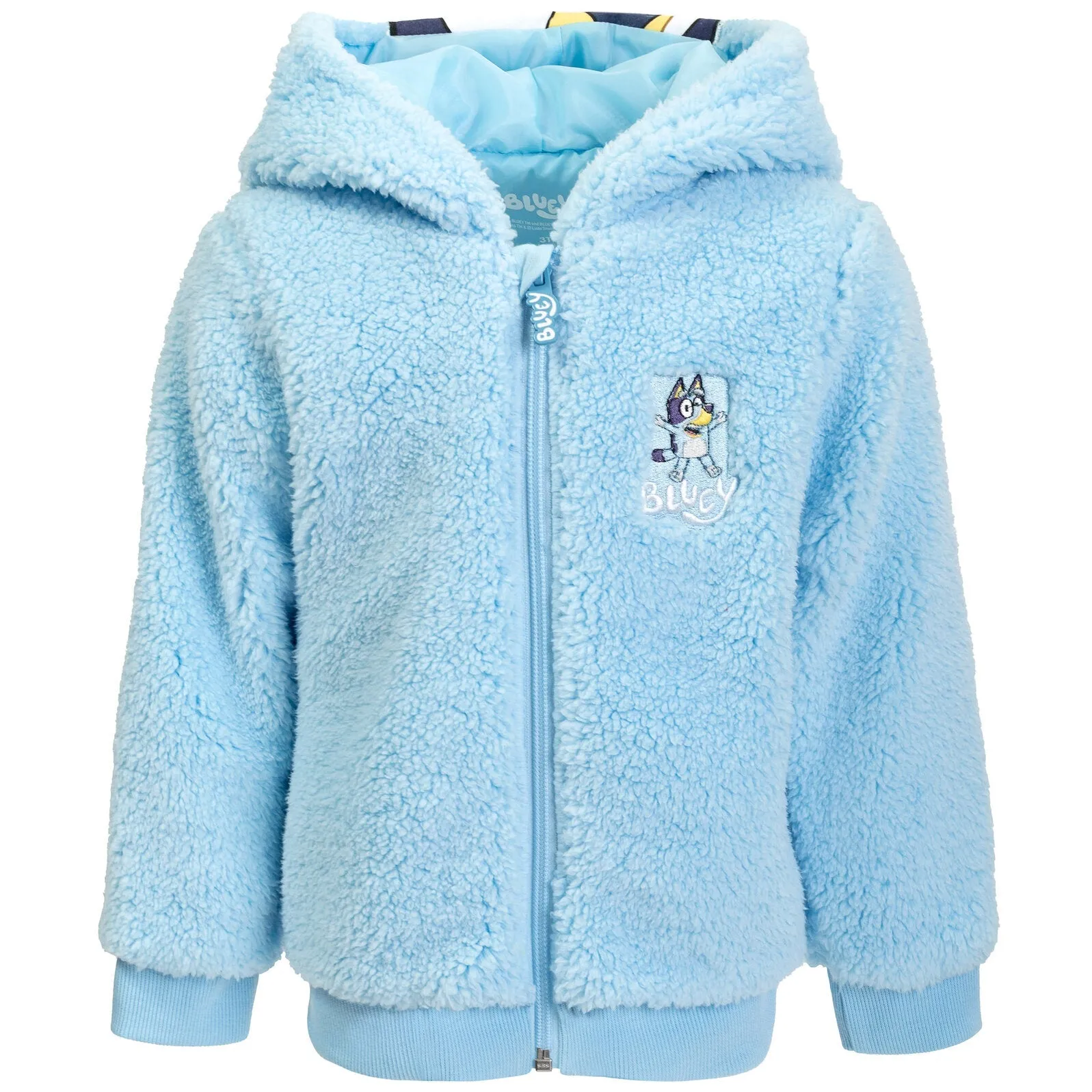 Bluey Cozy Sherpa Zip Up Cosplay Hoodie