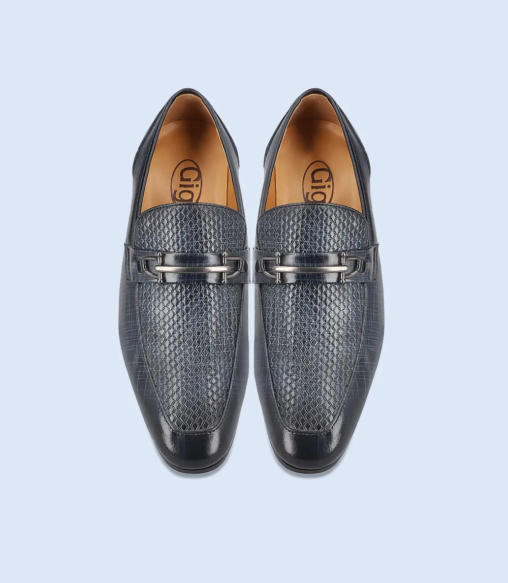 BM4157-NAVY-Men Formal Slip-on's