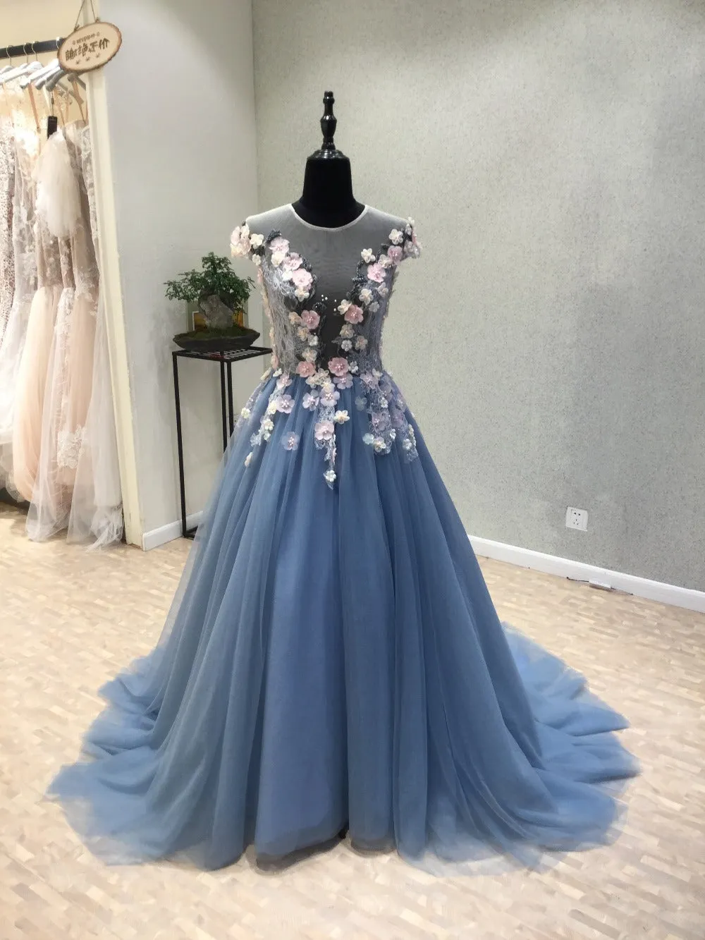 Cap Sleeves Unique Chariming Affordable Cheap Long Prom Dresses, WG1010