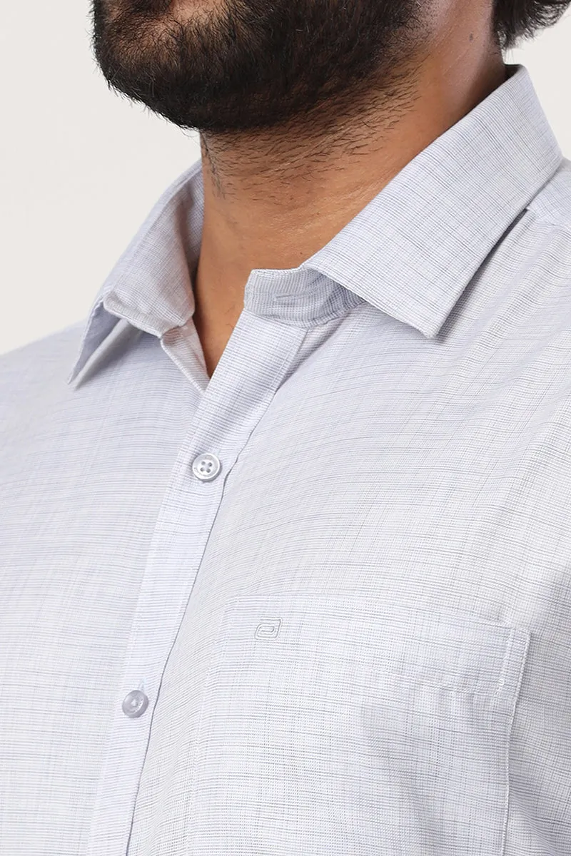 Cardiff - Light Blue Formal Shirt For Men | Ariser