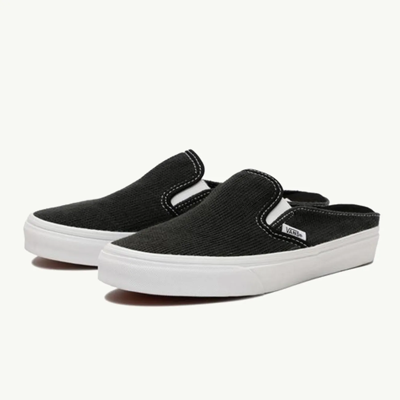 CLASSIC SLIP ON MULE COZY KNIT BLACK