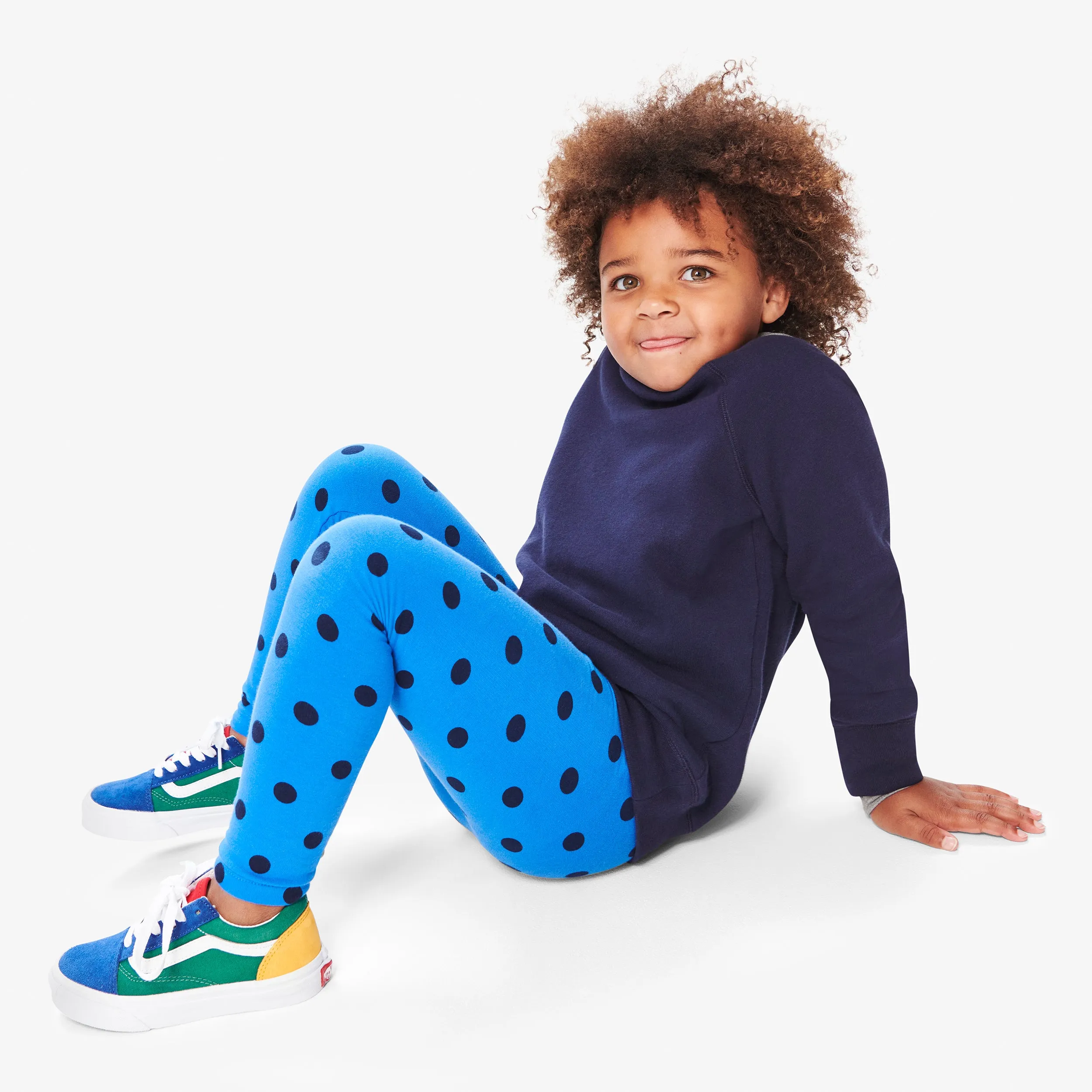 Clearance cozy legging in dot