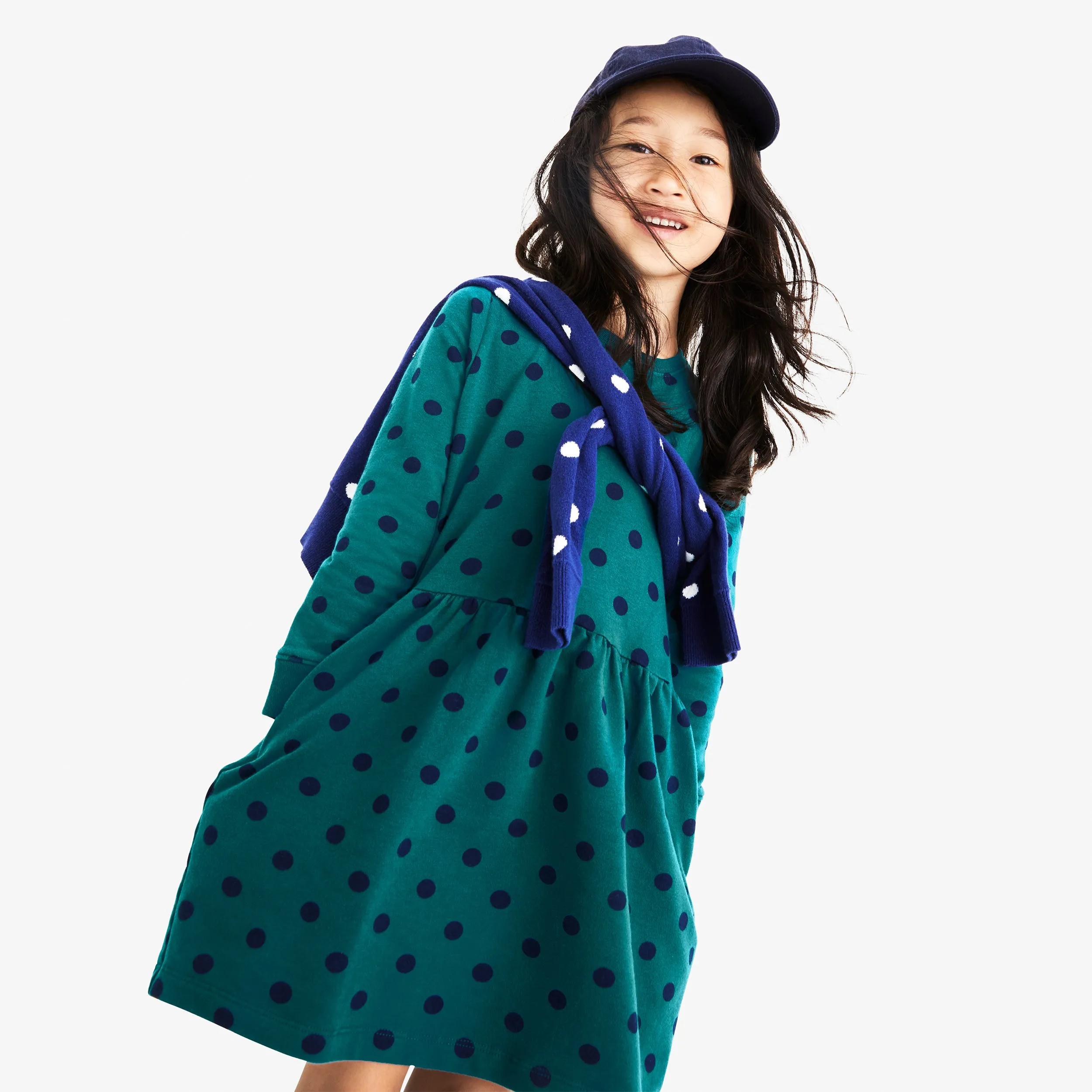 Clearance cozy pocket dress in dot