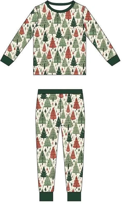 Cozy Christmas Two Piece Bamboo Pajamas