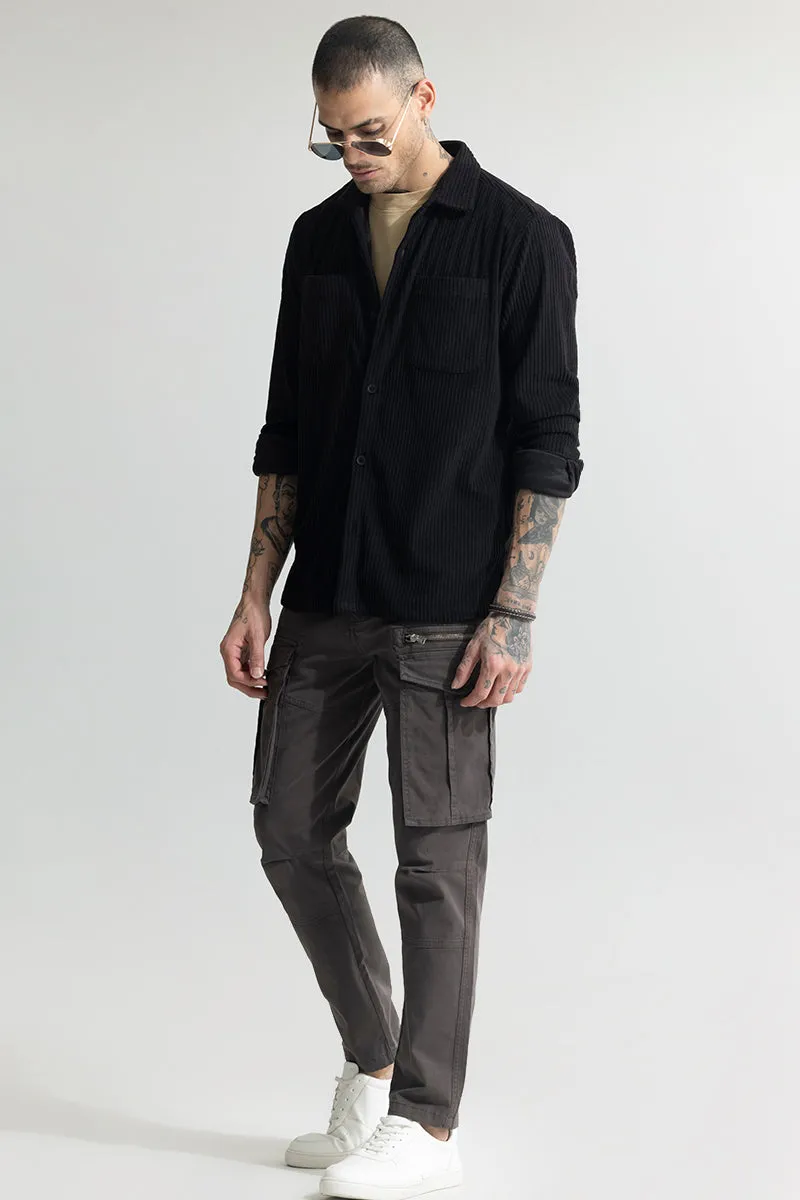 Cozy Cord Black Shirt