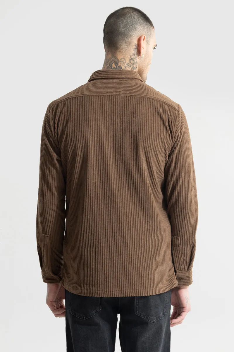 Cozy Cord Brown Shirt