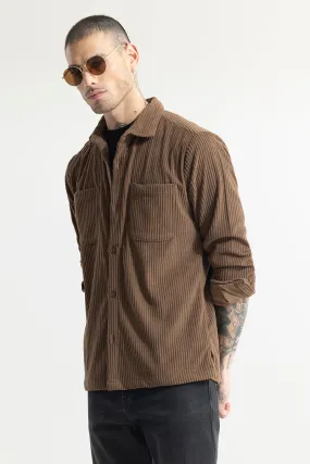 Cozy Cord Brown Shirt