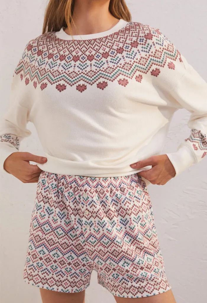 Cozy Days Fair Isle Short