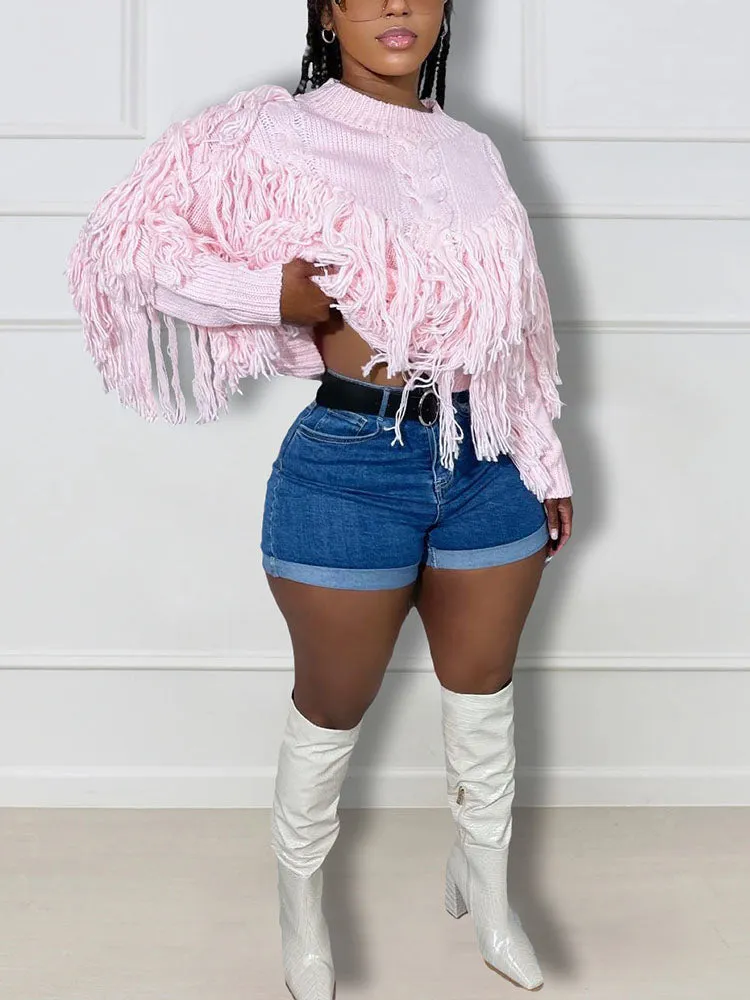 Cozy Fringe Sweater