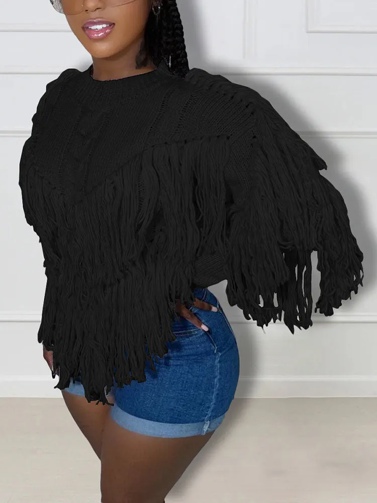 Cozy Fringe Sweater