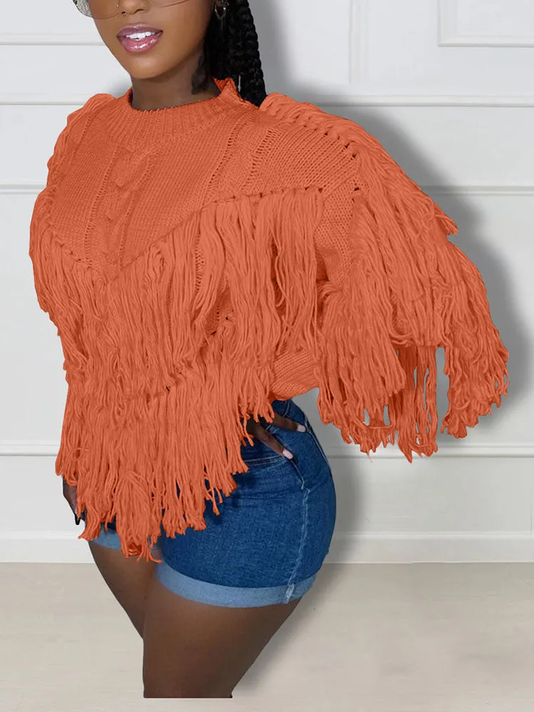 Cozy Fringe Sweater