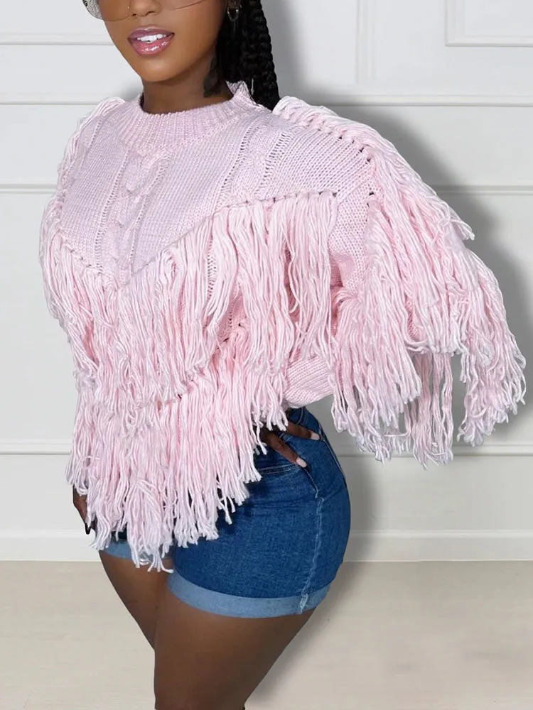 Cozy Fringe Sweater