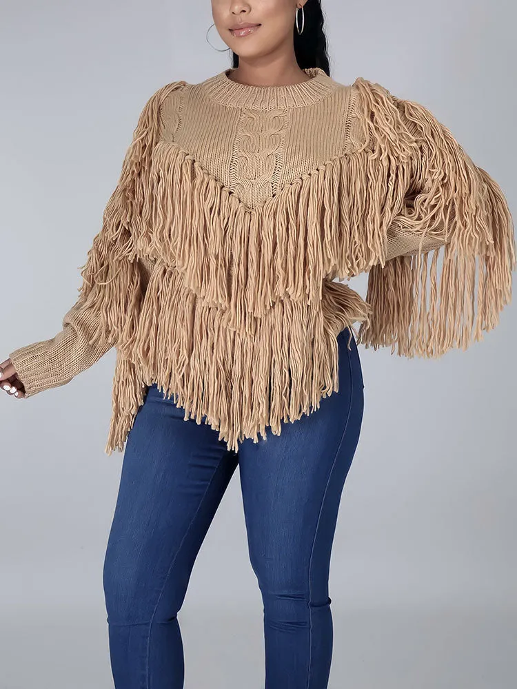 Cozy Fringe Sweater