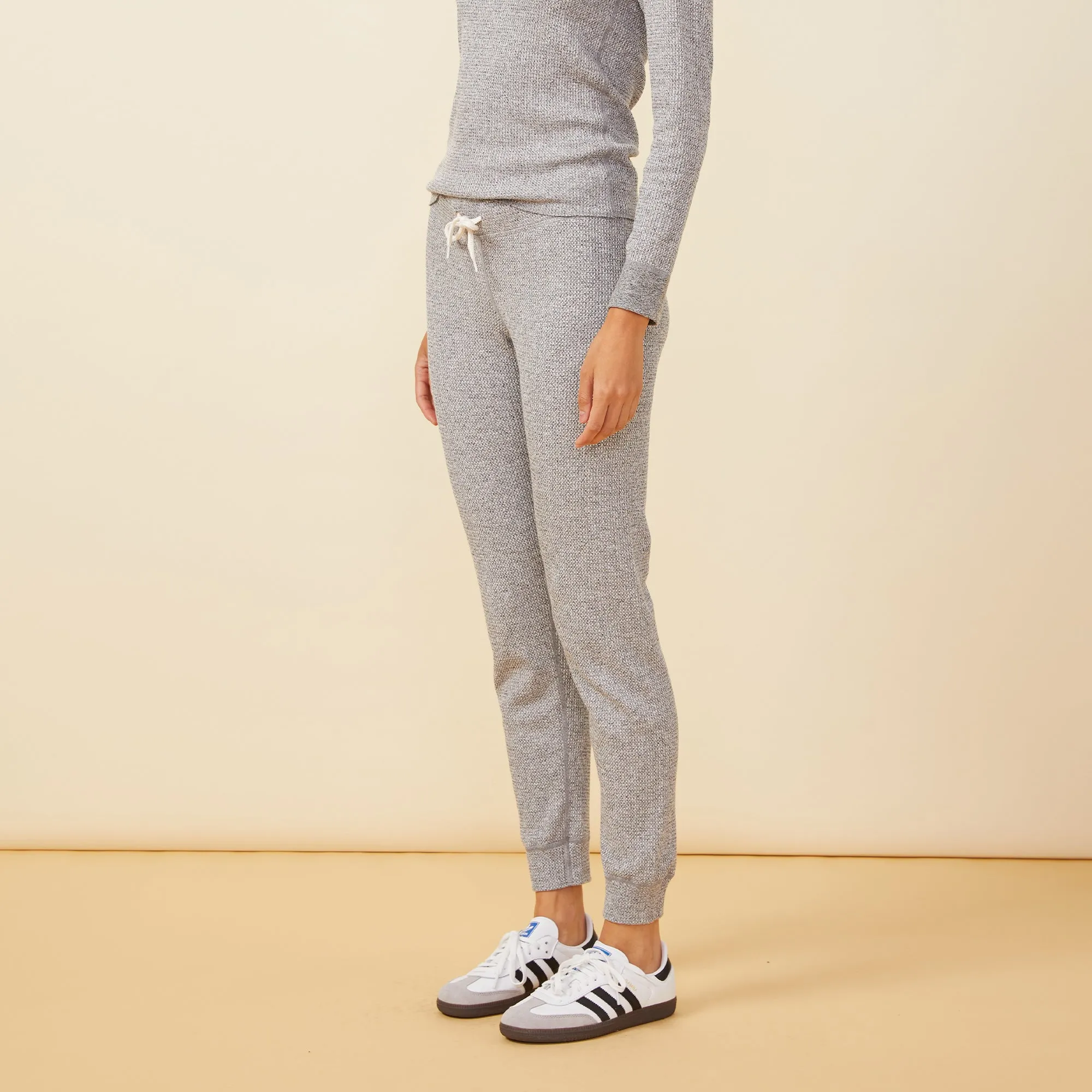 Cozy Heather Thermal Cuff Sweat