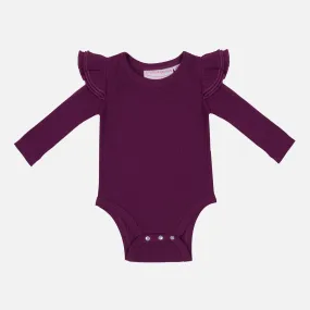 Cozy Long Sleeve Flutter - Regal Purple