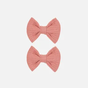 Cozy Mini Bows - Cinder-Rose