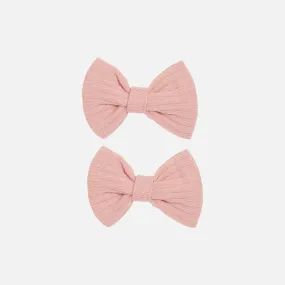 Cozy Mini Bows - Rosewood