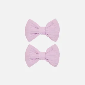 Cozy Mini Bows - Sweetest Lilac