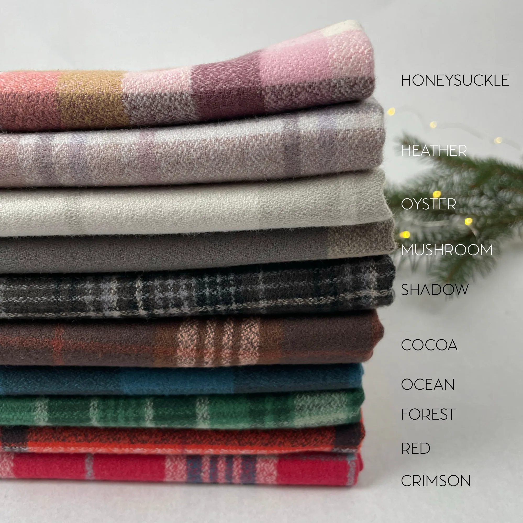 Cozy Organic Cotton Flannel in Cocoa Plaid