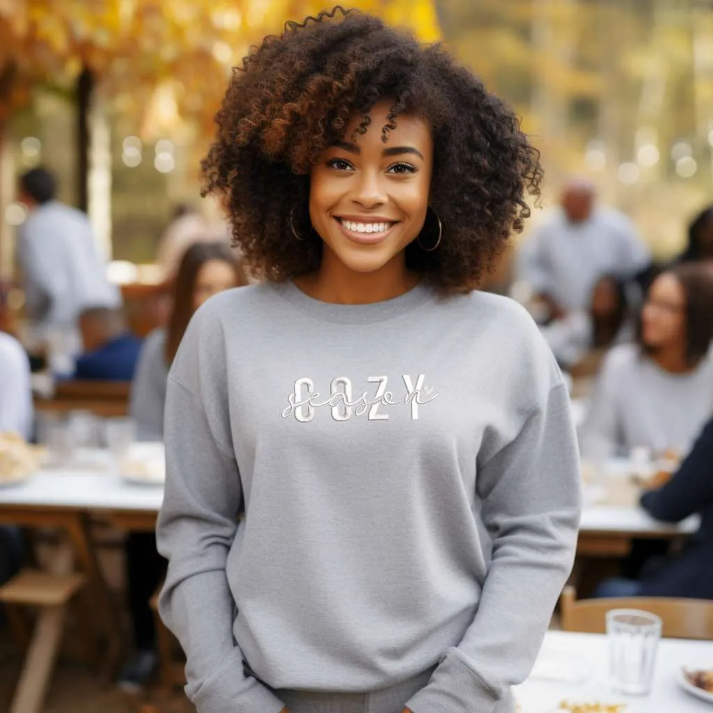 Cozy Season Embroidered Unisex Sweatshirt