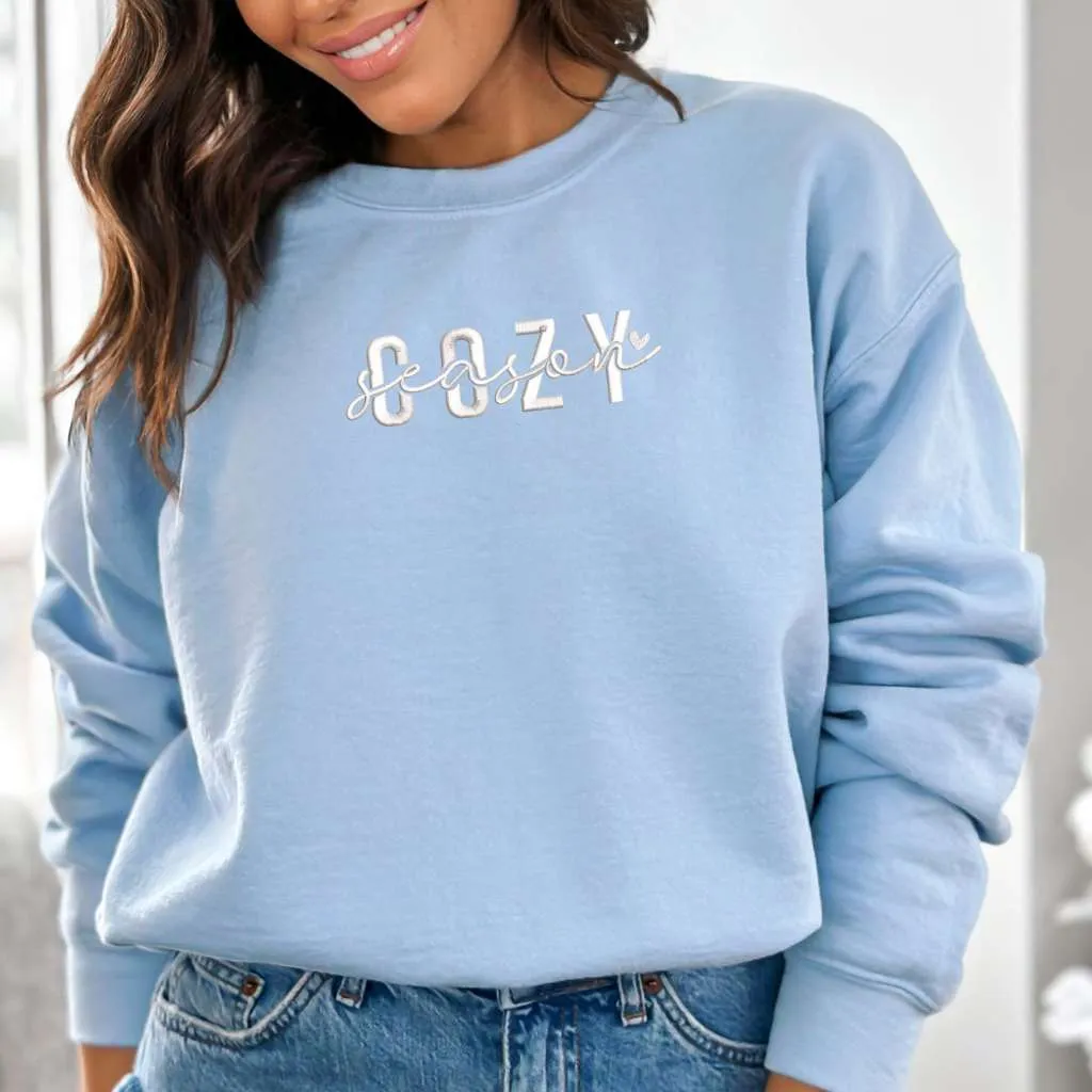 Cozy Season Embroidered Unisex Sweatshirt