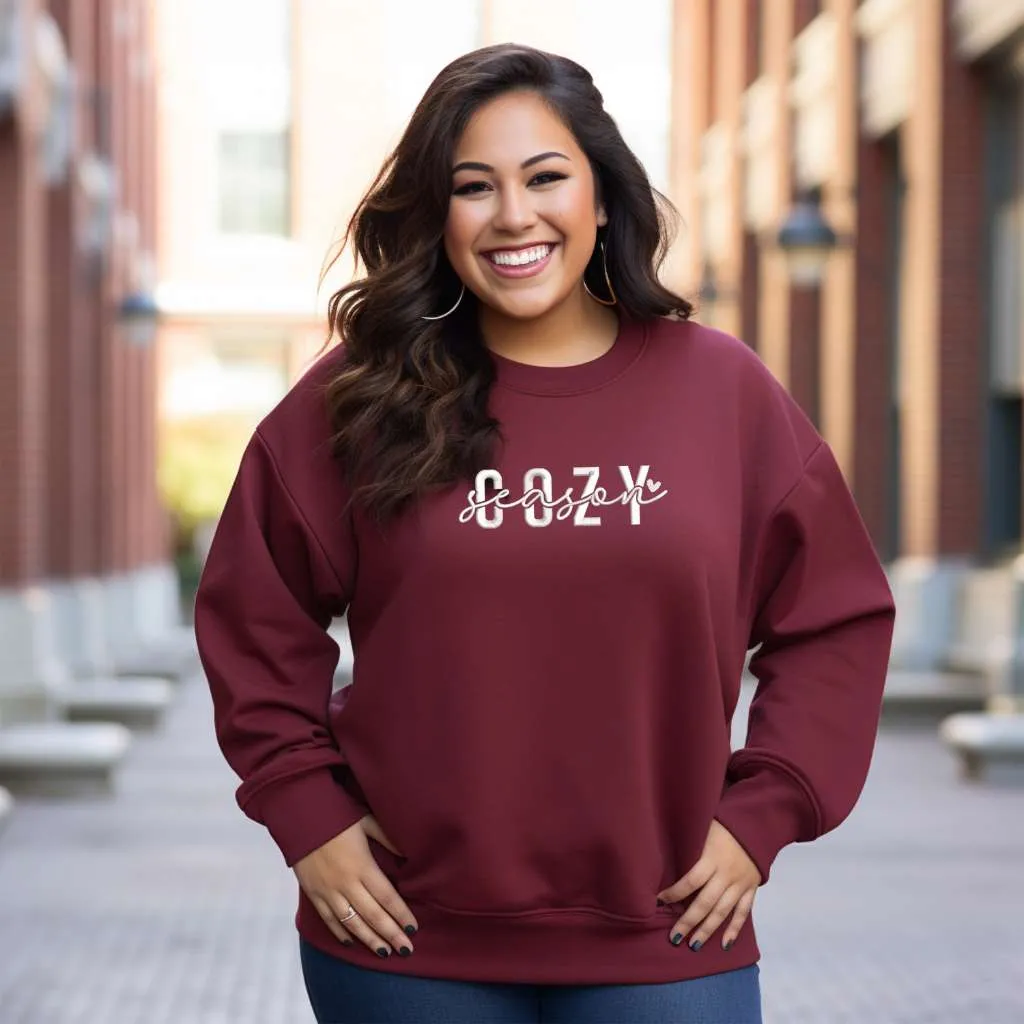 Cozy Season Embroidered Unisex Sweatshirt