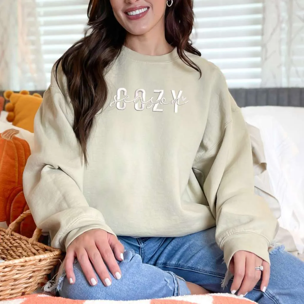 Cozy Season Embroidered Unisex Sweatshirt