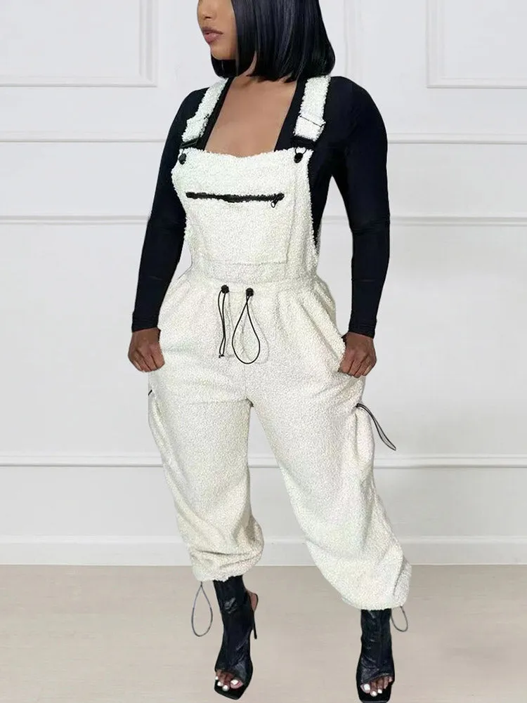 Cozy Teddy Overalls