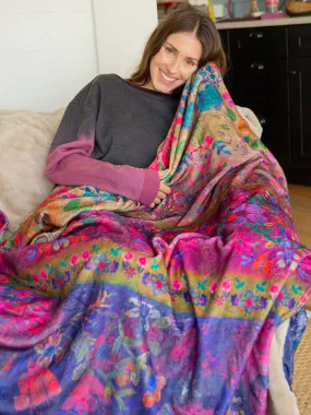 Cozy Throw Blanket - Jewel Borders