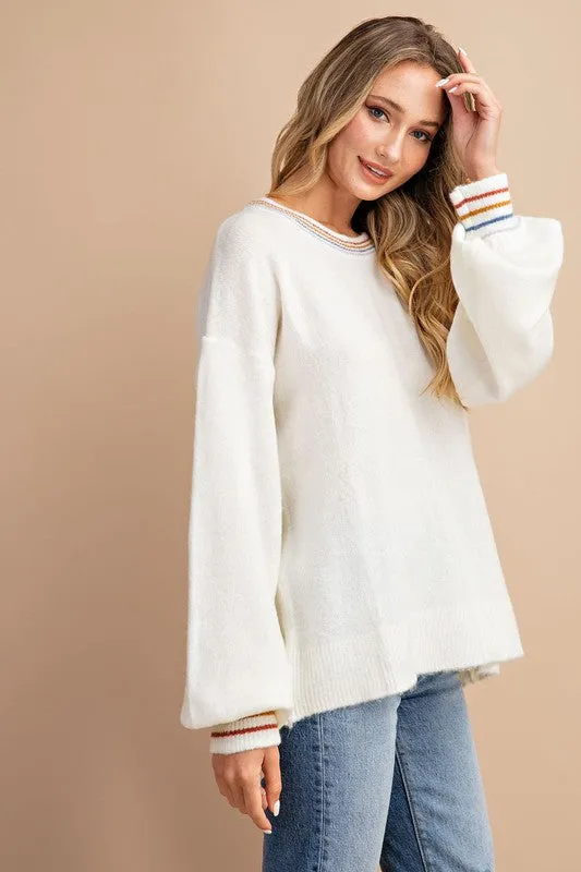 Cozy Up Sweater in Ivory