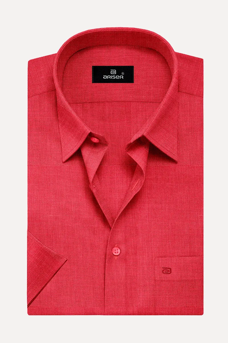 Davos - Dark Red Formal Shirts for Men | Ariser