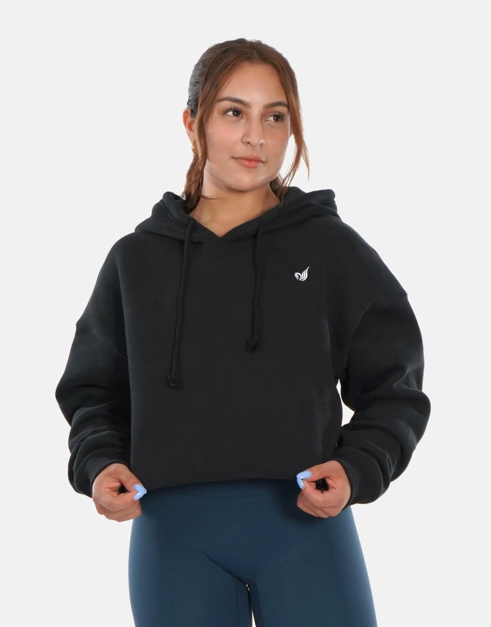 DW Cozy Fleece Cropped Hoodie