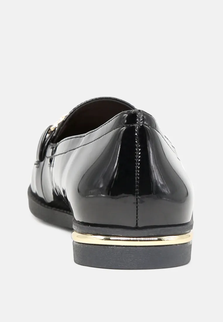 Faux Leather Formal Loafers