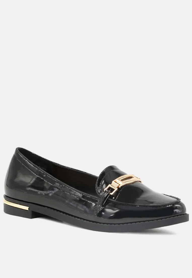 Faux Leather Formal Loafers